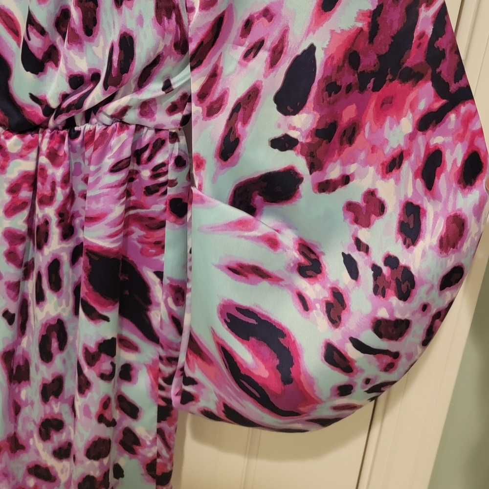 Shelli Segal Laundry Pink Leopard Dress - Picture 4 of 6